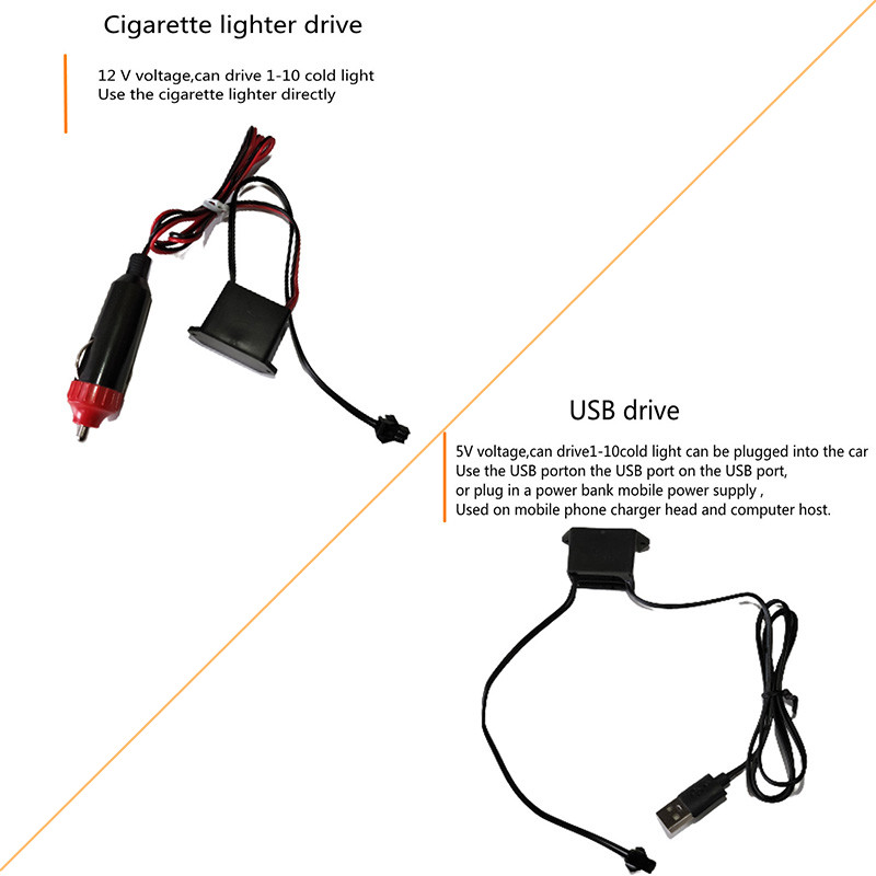 2M Auto Innen Dekorative Lampen Streifen Atmosphäbetreffend Lampe Kaltes Licht Dekorative Armaturenbrett Konsole Auto LED Umgebungs Lichter Adapter