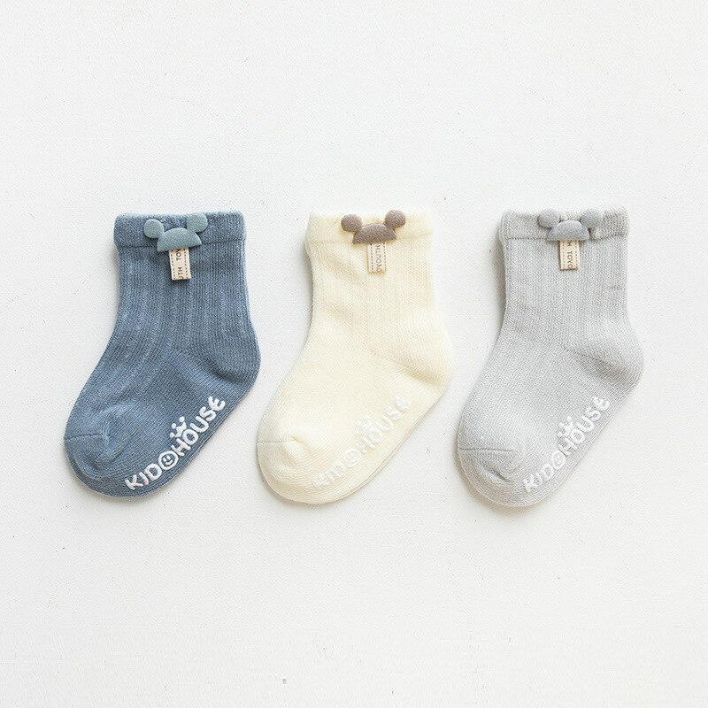 3 Paren/partij Baby Sok Leuke Cartoon Pasgeboren Baby Sokken Doseren Lijm Antislip Jongens Meisjes Baby Sokken Vloer Sokken kinderen Sok: Style 1 / XS 0-6Month