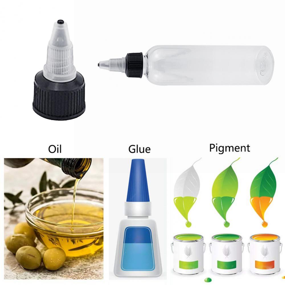 2Pcs Attractive Wide Application Reusable Sauce Bottle Multi-use Good Sealing Condiment Bottle for Sauce Bottle