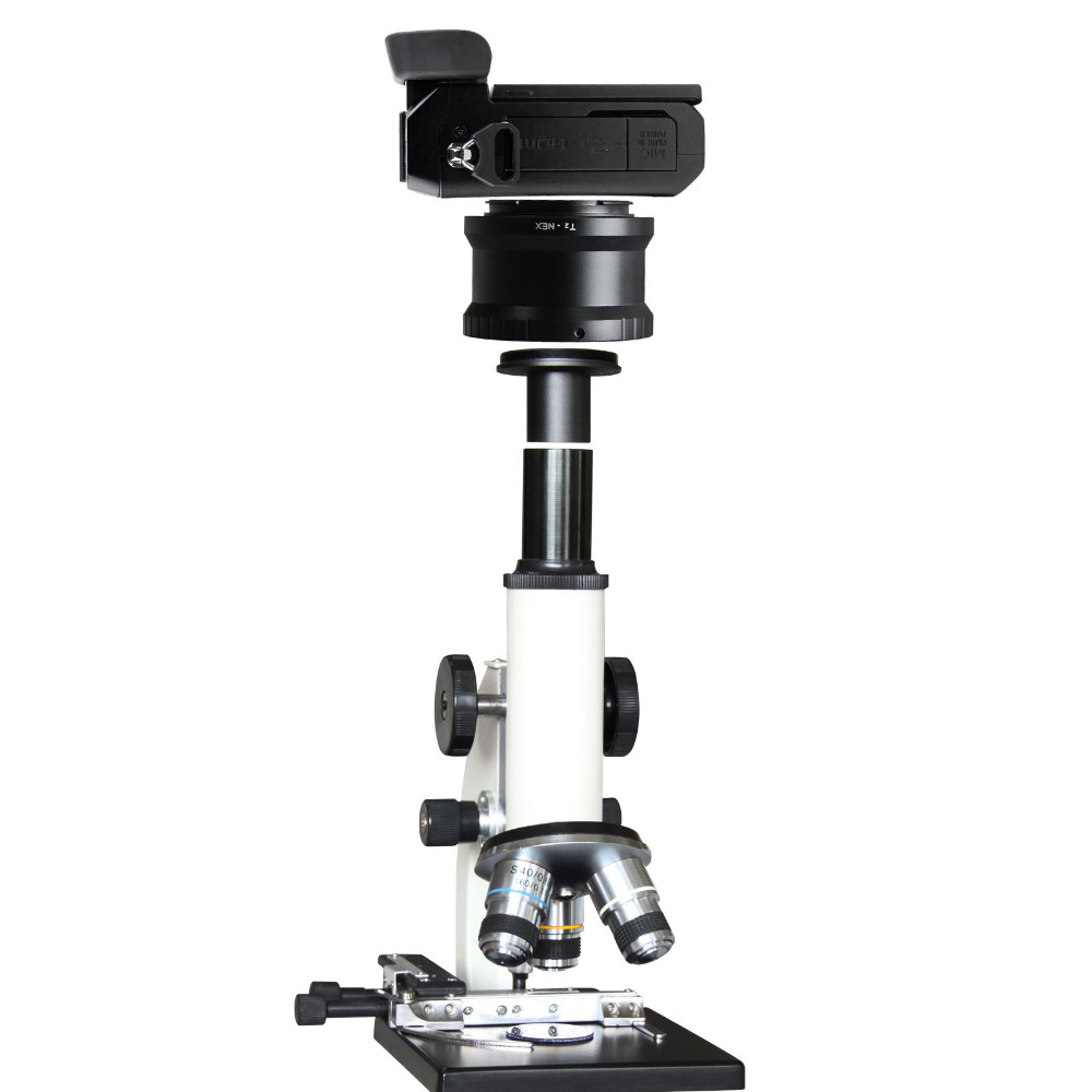 T2 ringadapter til sony nex kameraer og 23.2mm 0.91in mikroskopadapter