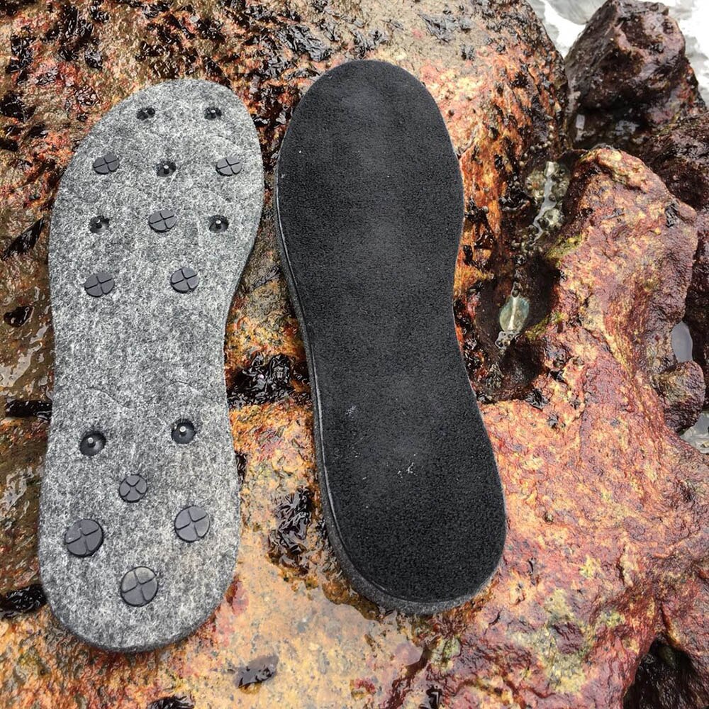 JEERKOOL-Suela de fieltro con clavos, suela extraíble, punta de fieltro inferior, Velcro de para zapatos mecedoras, botas de pesca, talla 39-45
