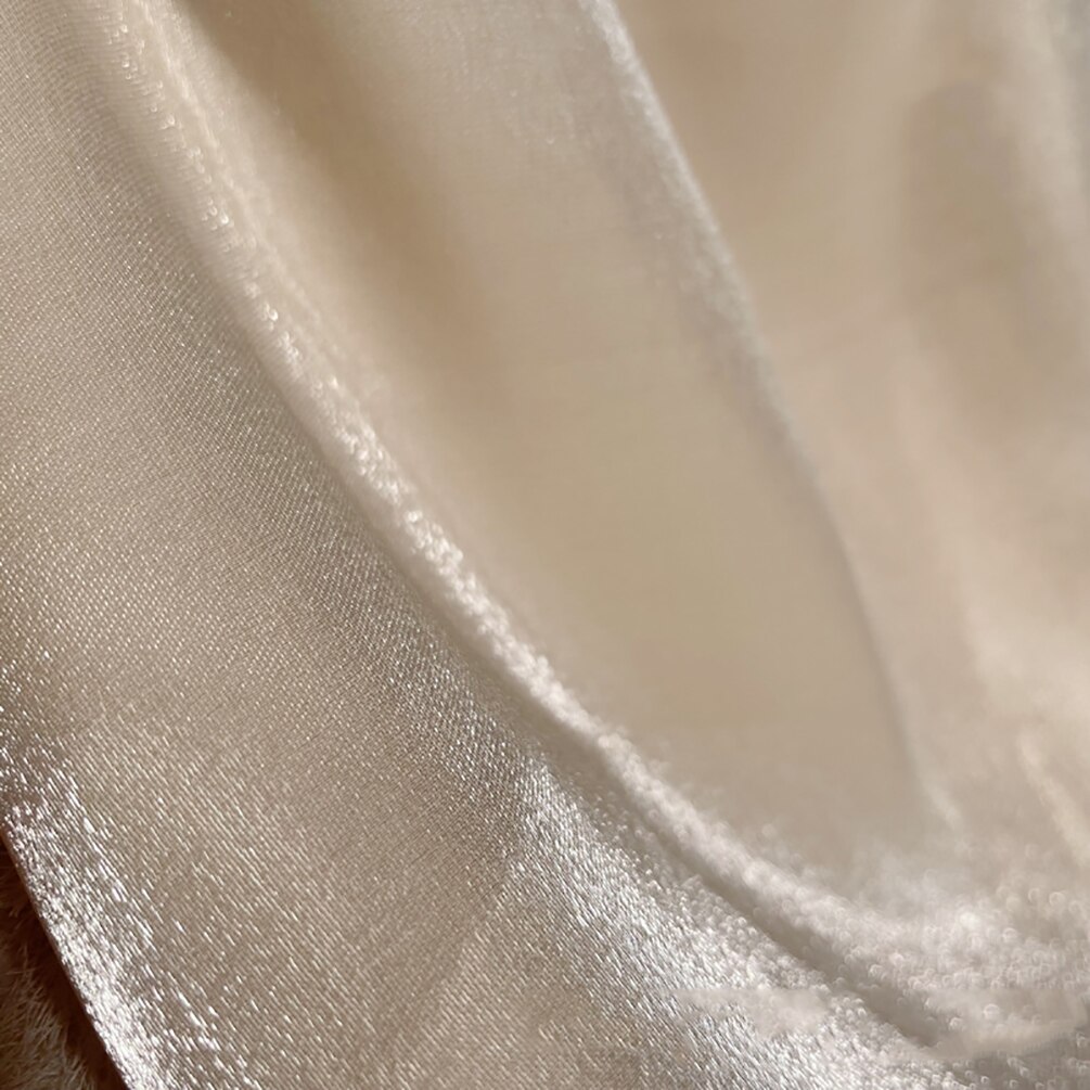 Kolorowa jednokolorowa tkanina z organzy przędzy sukienka Organza suknia ślubna tkanina do szycia Diy 50cm x 150cm: 4