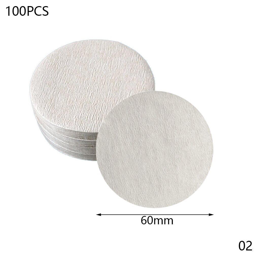 100Pcs Round Coffee Filter Paper Espresso V60 Pot Coffee Maker Filters Paper Moka Strainer Dripper Coffee Filters: M-60mm