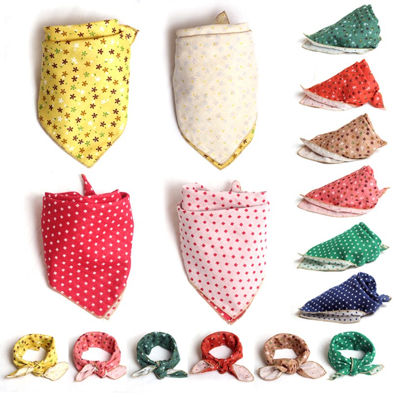 1 stk /4 stk hund bandana blomst kæledyr tørklæde halsklæde lille medium hundehalsbånd kæledyrsslips tilbehør halsbånd katte hunde pleje