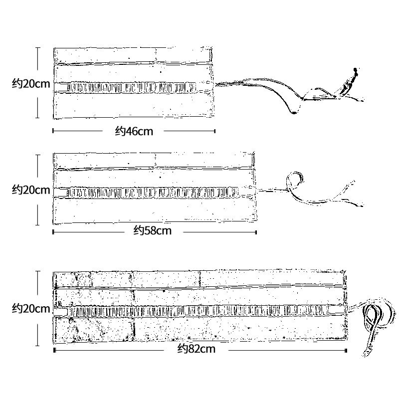 Eenvoudige canvas art schets potlood schaduw schoolbenodigdheden etui schattige potlood zakje
