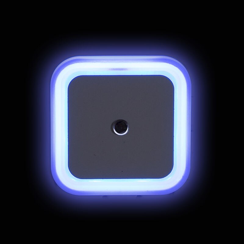 Kunst lyssensor nat til hjemmet indendørs  ac110v 220v i hvid gul blå rød led pærer nød tør batteri atmosfære: Blå / Os