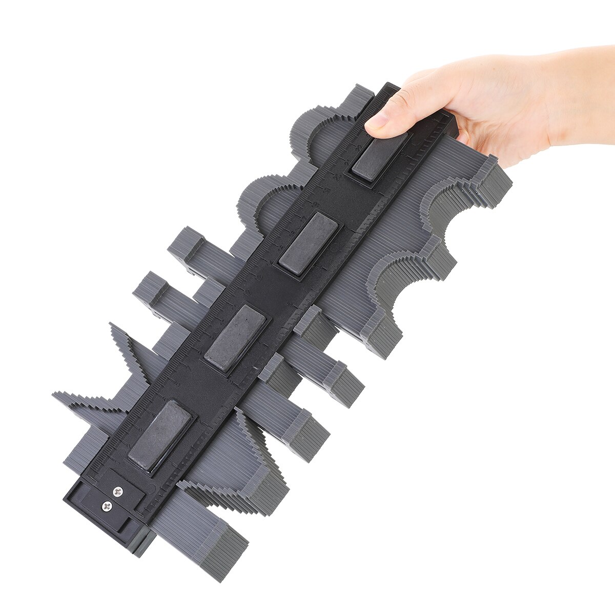 Gauge Contour Profile Standard Wood Marking Tool Copy Gauge Duplicator Tiling Laminate Tiles: 25CM Gray