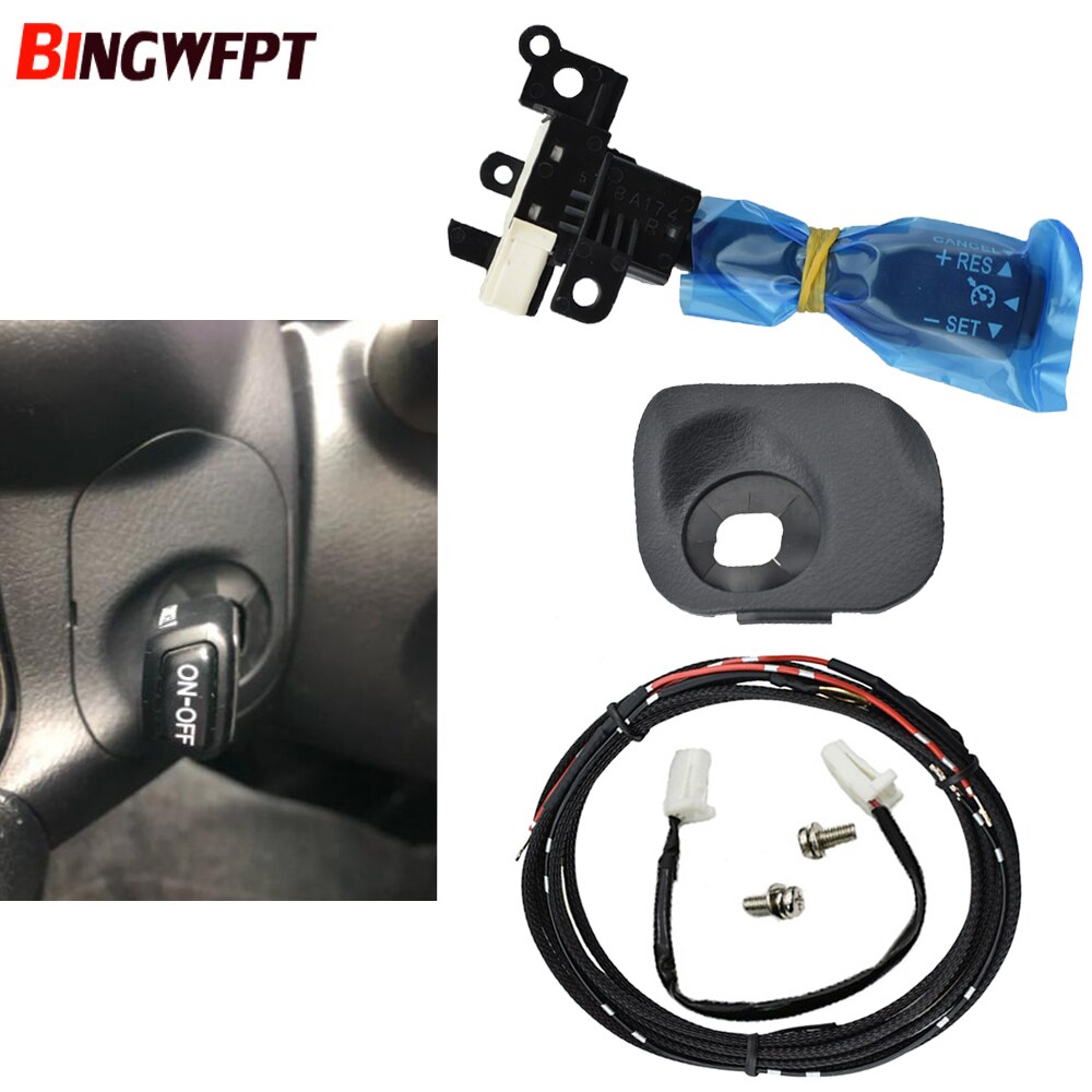 Steering Wheel Cover 45186-06300-C0 Handle Cover Cruise Control Switch Kit 84632-34017 84632-34011 For Toyota Camry (Hybrid)