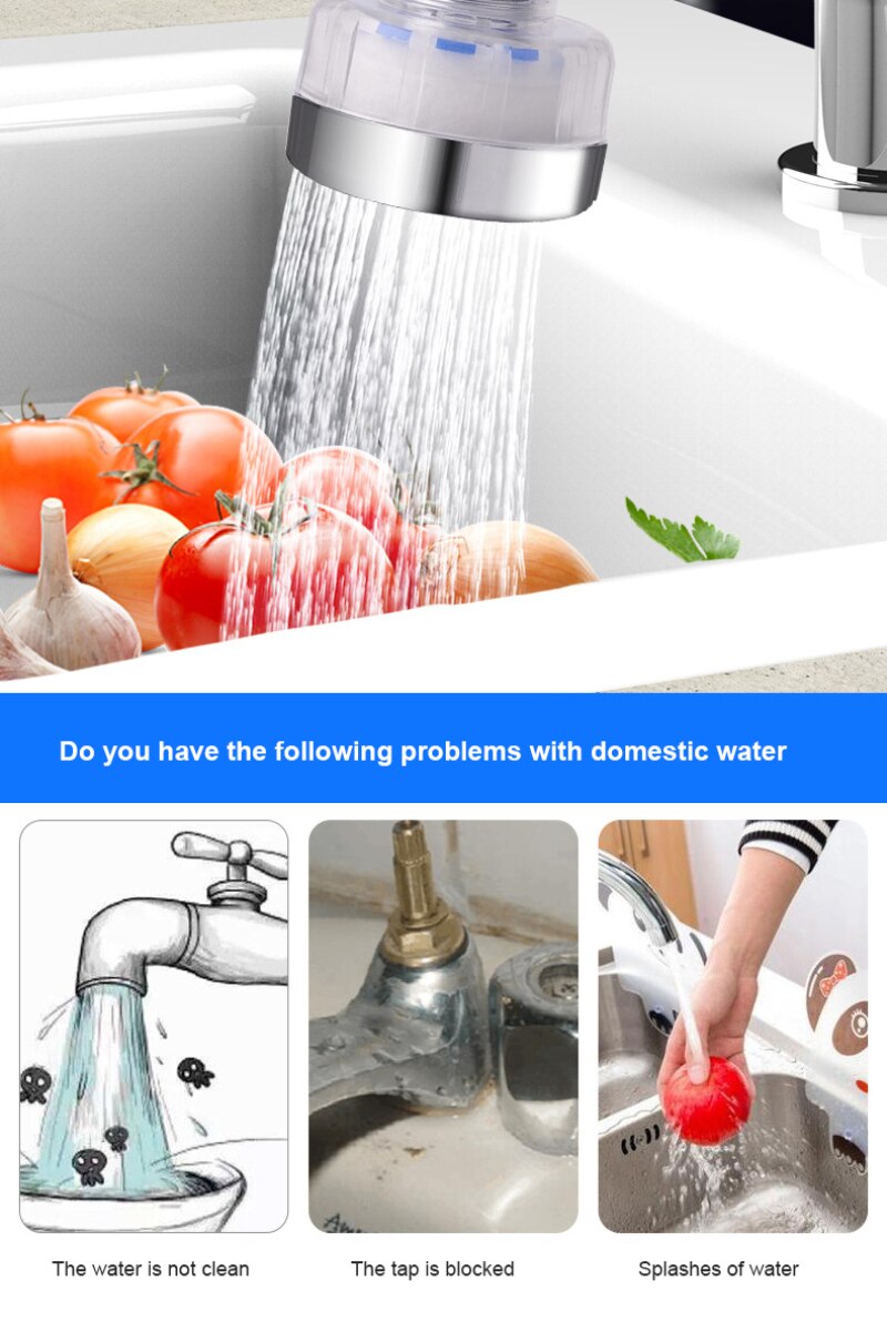 Universele Splash-Proof Filter Kraan Spuit Water Hoofd Keuken Badkamer Kraan Regulator Mondstuk Kraan Accessoires