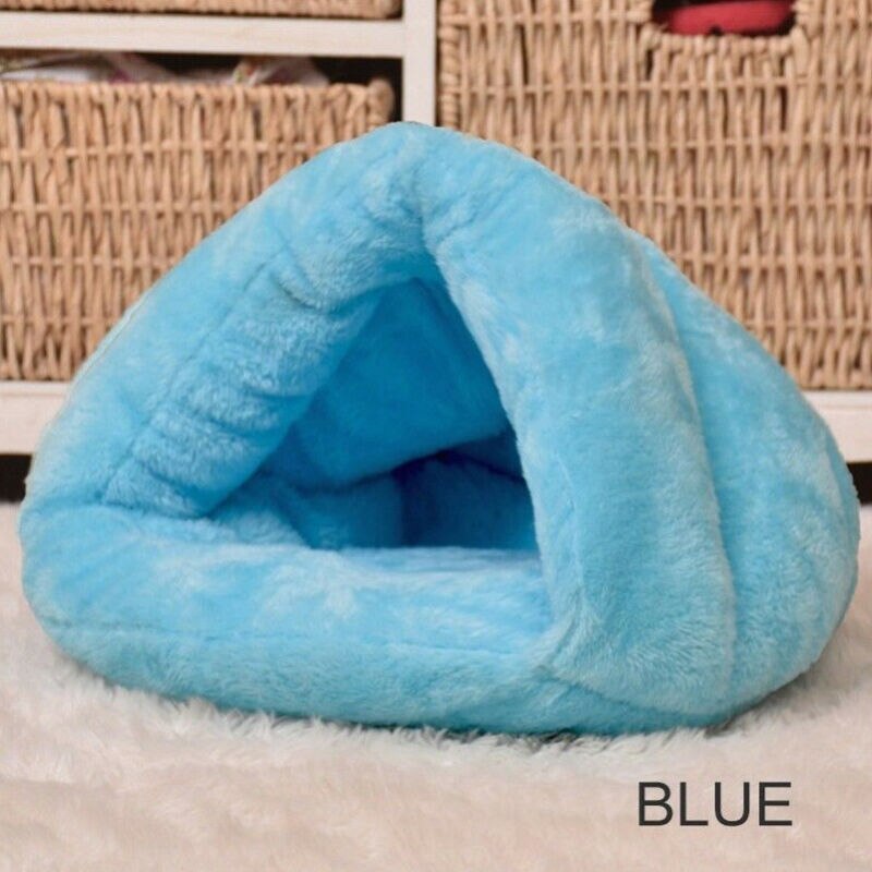 Triangle Pet Nest Pet Dog Cat Cave Igloo Bed Basket House Kitten Soft Cozy Indoor Cushion Kennel Pet Accessories