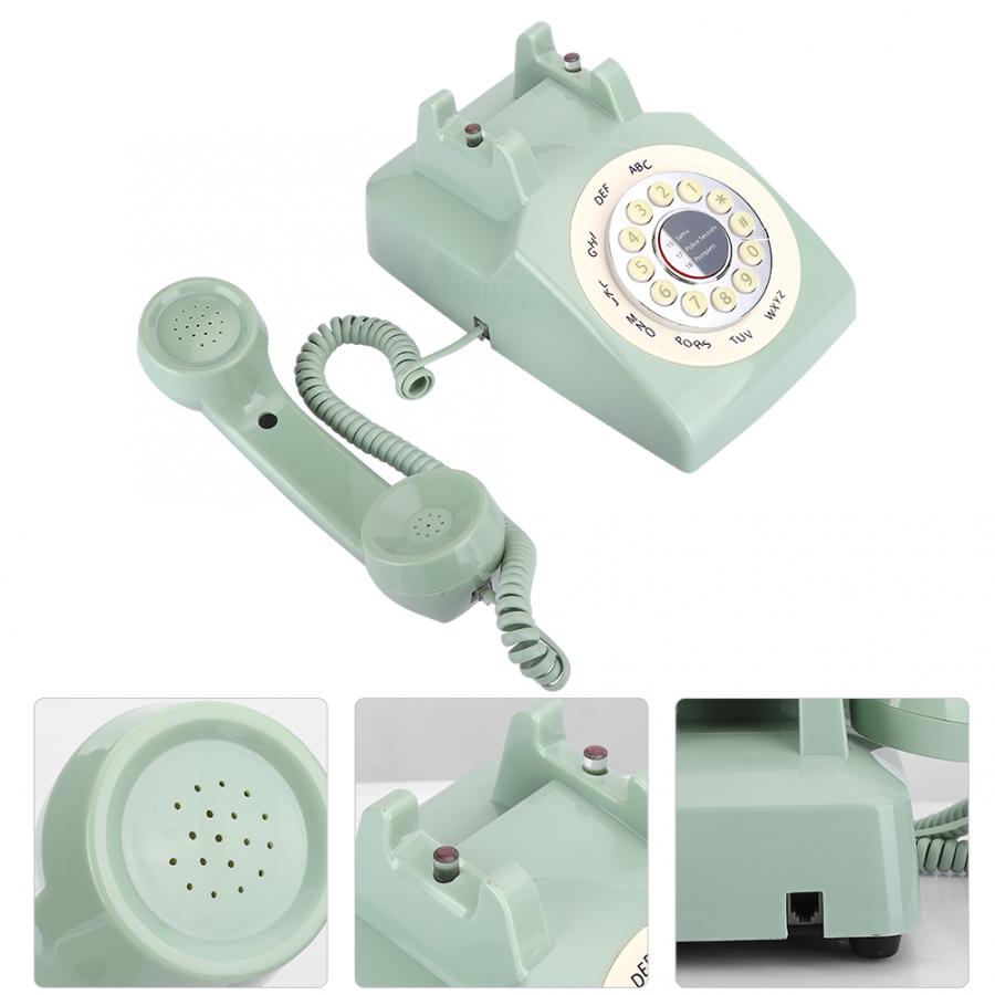 Retro Vaste Telefoon Europese Pastorale Stijl Desktop Telefoon Groen Voor Thuisgebruik Telefon