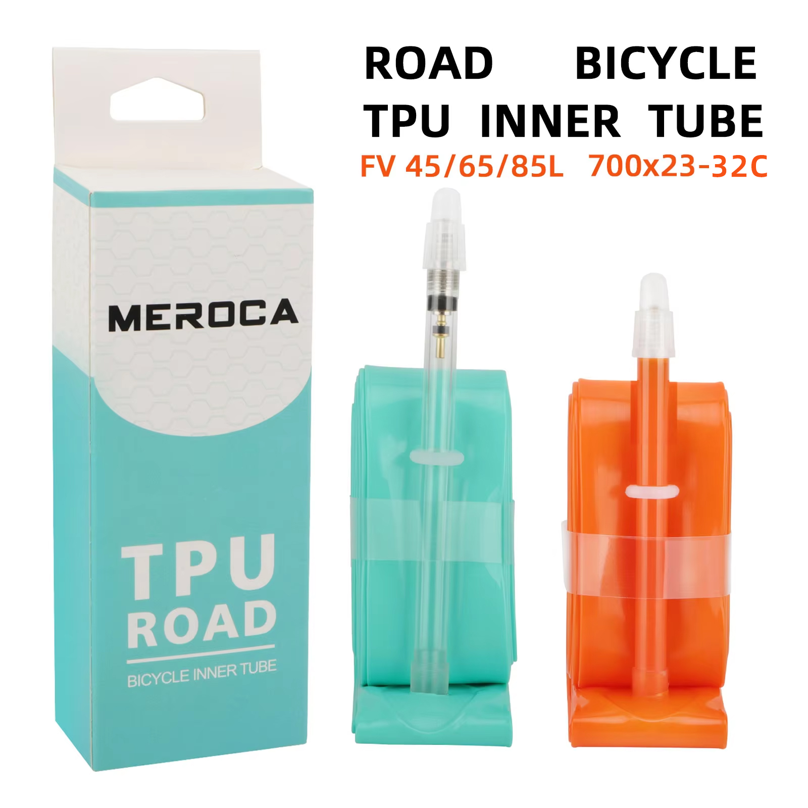 Meroca racercykel tpu-slang 700 x 23-32c fv 45l/65l/80l ultralätt racercykelslang