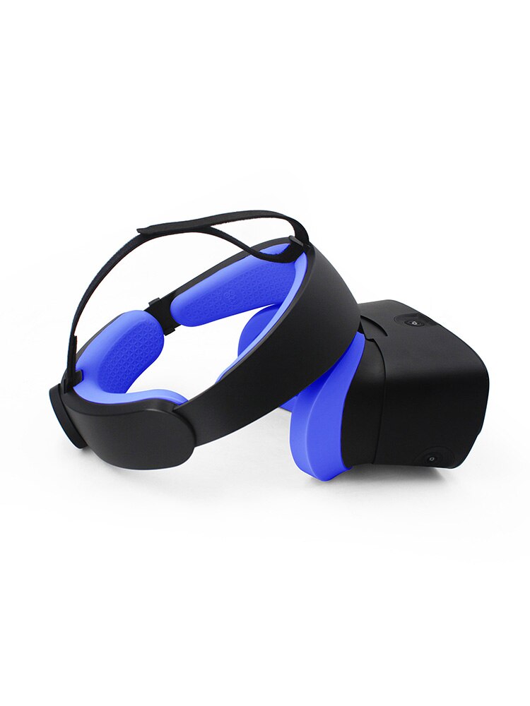 3 in1 vr ansiktsputer og front bak skum silikon deksler for oculus rift s vr briller øyemaske ansiktsmaske hud rift s tilbehør: Blå