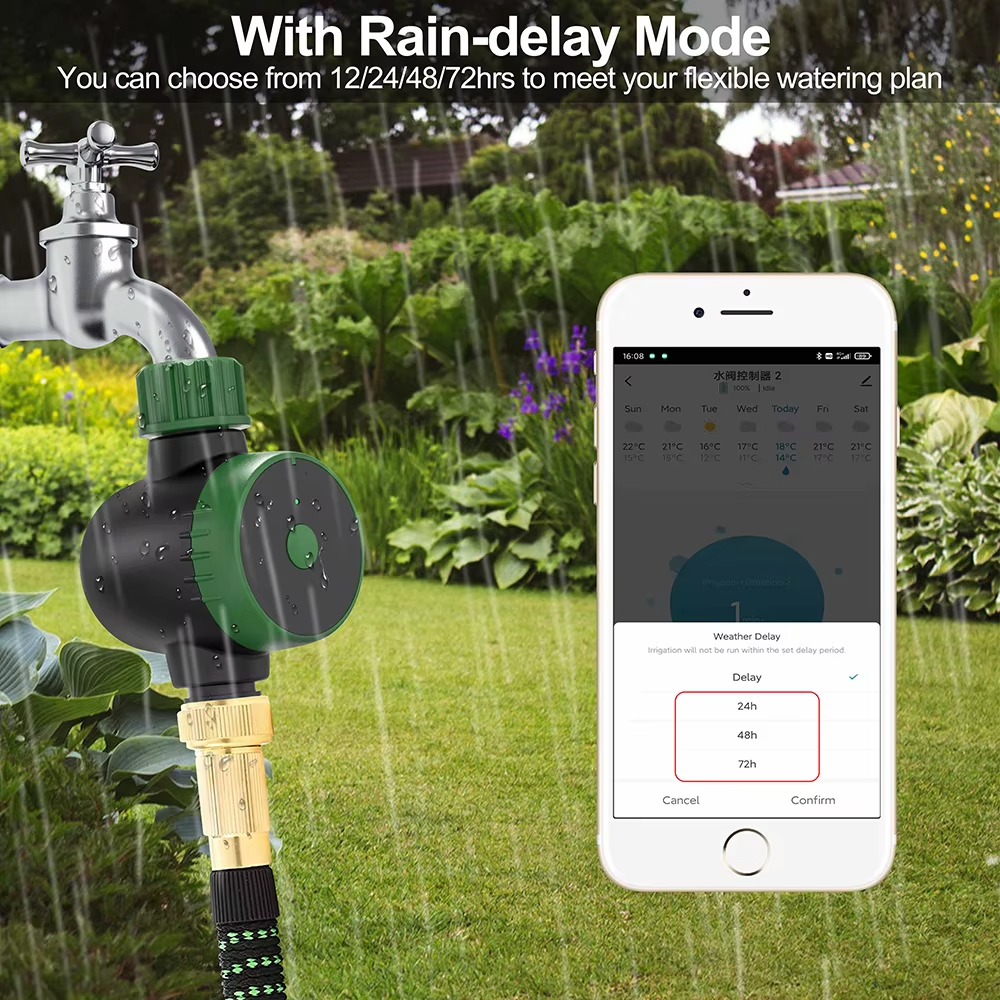 Bluetooth Garden Water Timer App Control Drip Irrigation System Programmable Automatic Irrigation Timer with Hub