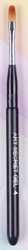1pc spa -511 flad-ovale taklon-hårlak rejsemalerpensler til en manicure nail art gel: 1 stk sba -511 størrelse 4