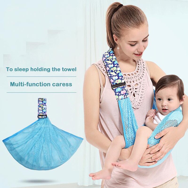 Nyfødte babybærere mesh spædbarn slynge wrap amning papoose ammepose sommer åndbar