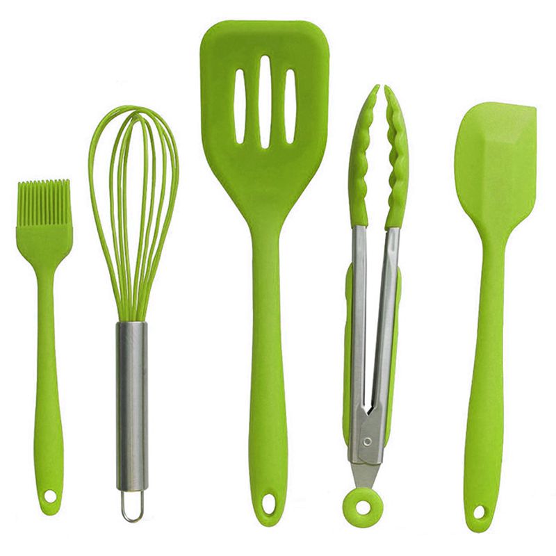10 pièces ustensiles de cuisine Silicone résistant à la chaleur cuisine ustensiles de cuisine antiadhésive outil de cuisson outils de cuisson