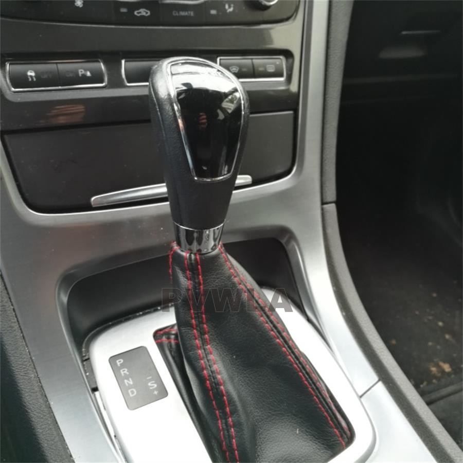 Voor ford s-max 2006 2007 auto-styling automatische versnellingspookknop met leren laars