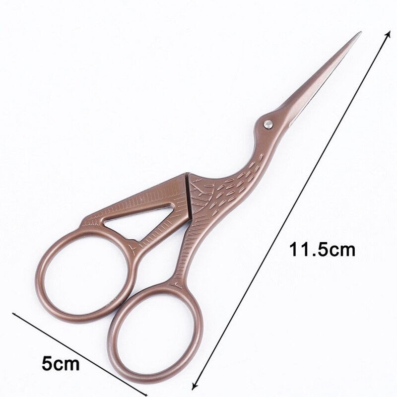 Rustfrit stål klassisk saks kran vintage saks krydssting saks sy tilbehør hjemmet skræddersy stof saks: 11.5cm rødt kobber