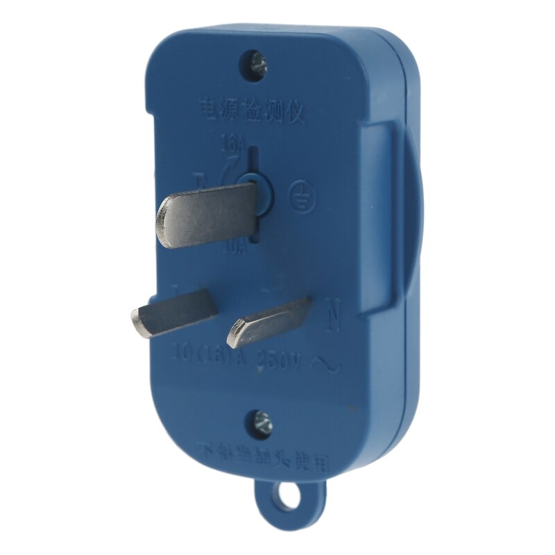 Socket Testers Detector 10A-16A Ground Neutral Fire Plug Polarity Phase Check Wiring Detection RCD Leakage Test