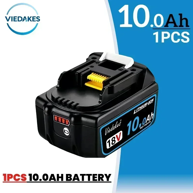Originele 18V 12.0Ah 10.0Ah Oplaadbare Batterij, voor Makita 18V Batterij Tool BL1830B BL1840 BL1860B BL1850 BL1850 BL1860 ☑: Donkergrijs