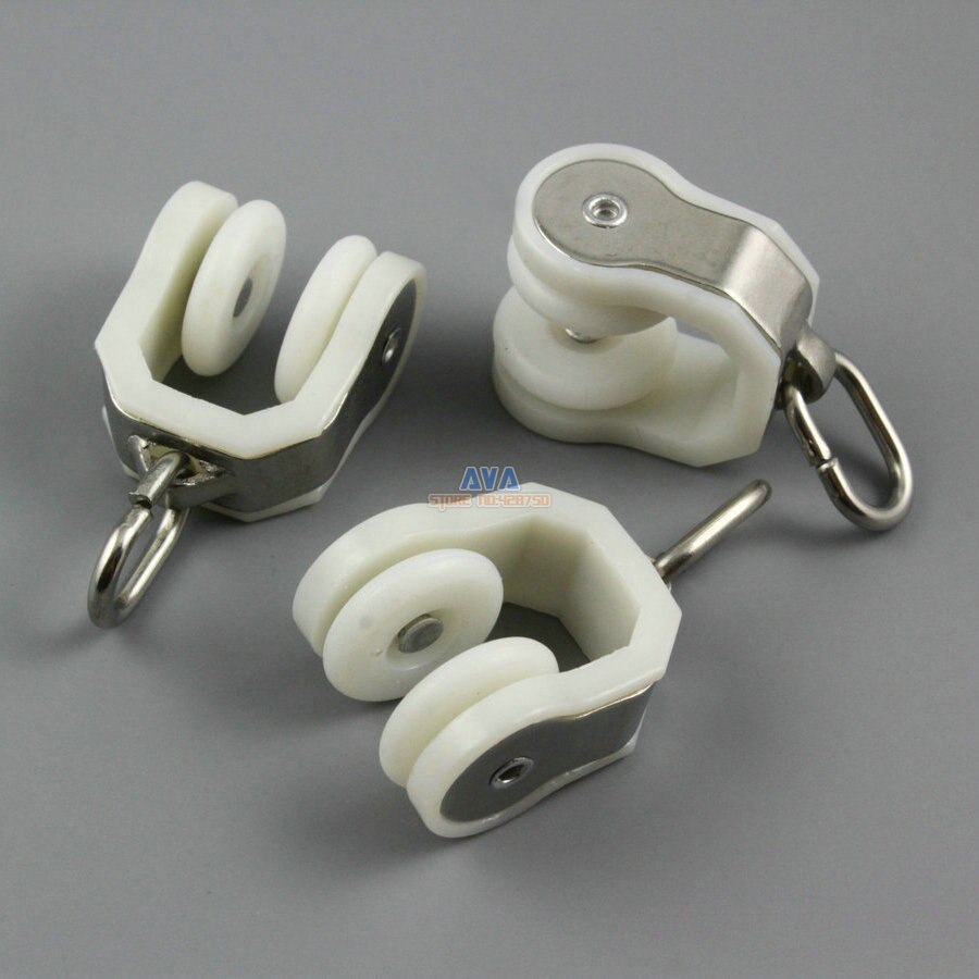 30 Pieces Curtain Track Roller Curtain Track Slide Gliders 20x40mm