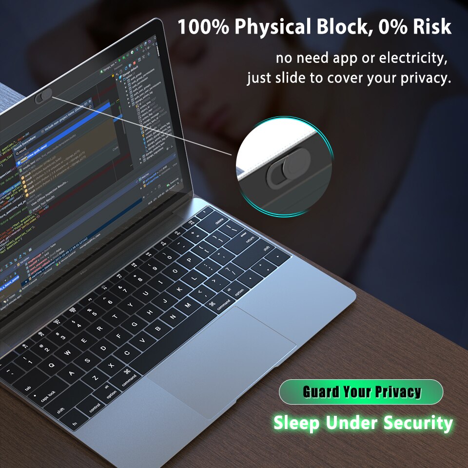 Cubierta Universal para cámara web, deslizante de plástico para portátil, Mac, iPhone, PC, tableta, teléfono inteligente, pegatina de privacidad, 6 unids/lote