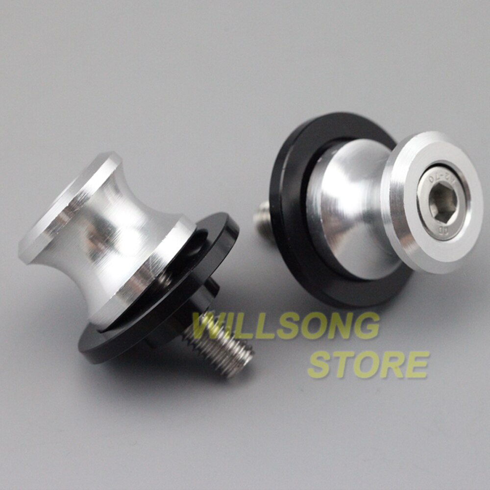 Tornillo basculante para motocicleta KAWASAKI Z 650/800/900/1000/1000SX ZX6R ZX10R NINJA 650, soporte para motocicleta de 8mm: Silver