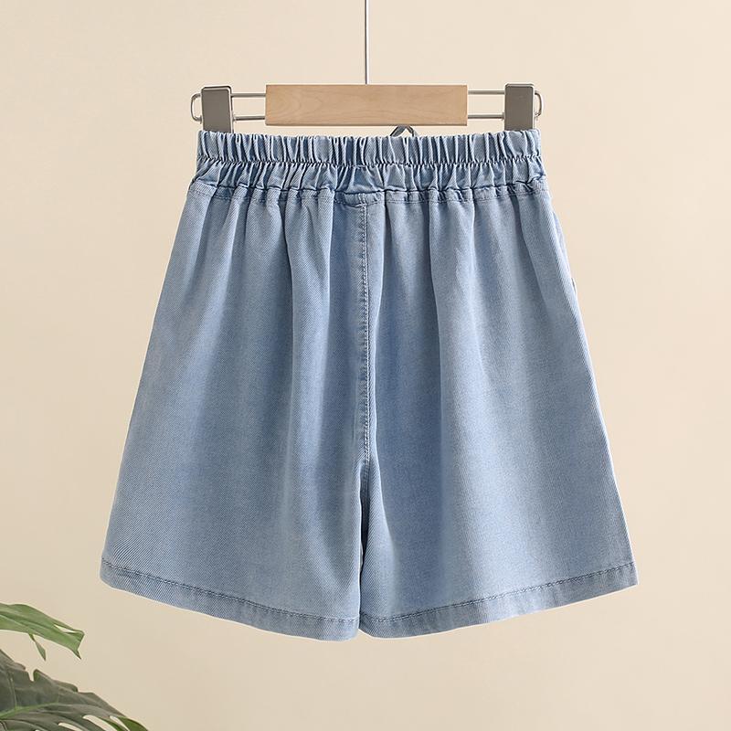 2022 Summer Kids Shorts Girls Denim Shorts Short Princess Jeans Children Girls Shorts Embroidered Girl Clothing E86