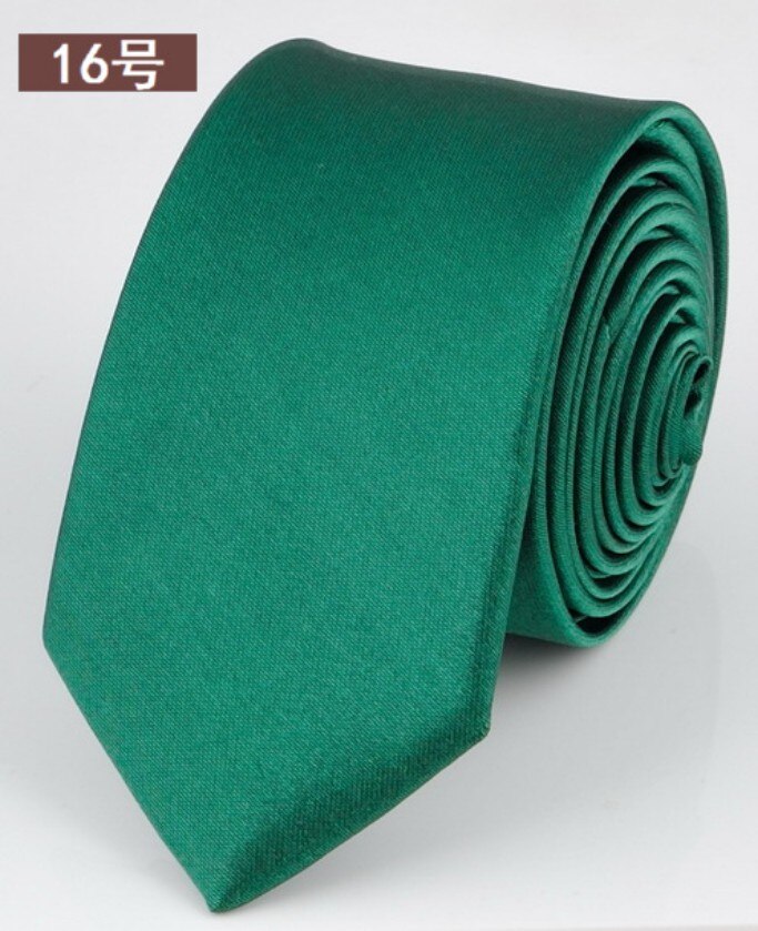 Mans accessoarer smal smal slips för män jacquardvävd solid champagne orange röd lila blå slips bröllopsslips: Mörkgrön