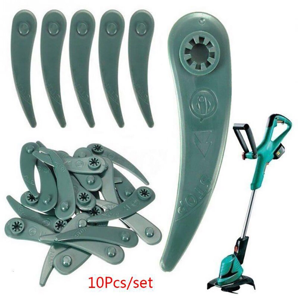 25 stk plastic knive til bosch art 23-18 li/26-18li græstrimmer trimmer plast haveplæneklipper plast kniv