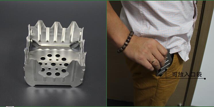 Outdoor folding portable German-style travel alcohol stove for solid fuel stove camping cooker