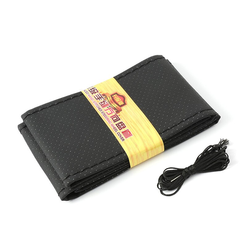 Coprivolante in pelle fai-da-te decorazione per camion per auto volanti e mozzi per volante con accessori per auto con fa e filo: Default Title