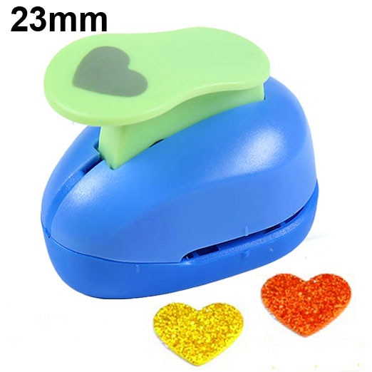 2.5cm Scrapbook Punches Handmade Cutter Card Craft Calico Printing DIY Eva Foam Paper Punch Hole Puncher Shape Clip Photo: Heart
