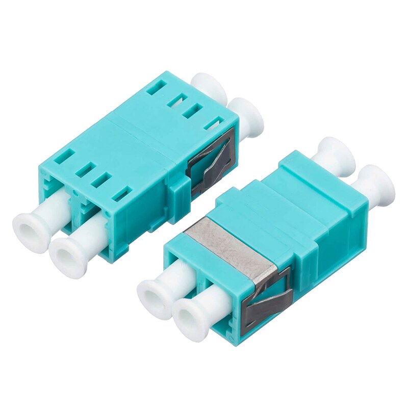 Intergrated style Duplex OM3 LC UPC Fiber Adapter MM SC Type Duplex Flange Coupling Carrier Class Fiber Optic Coupler