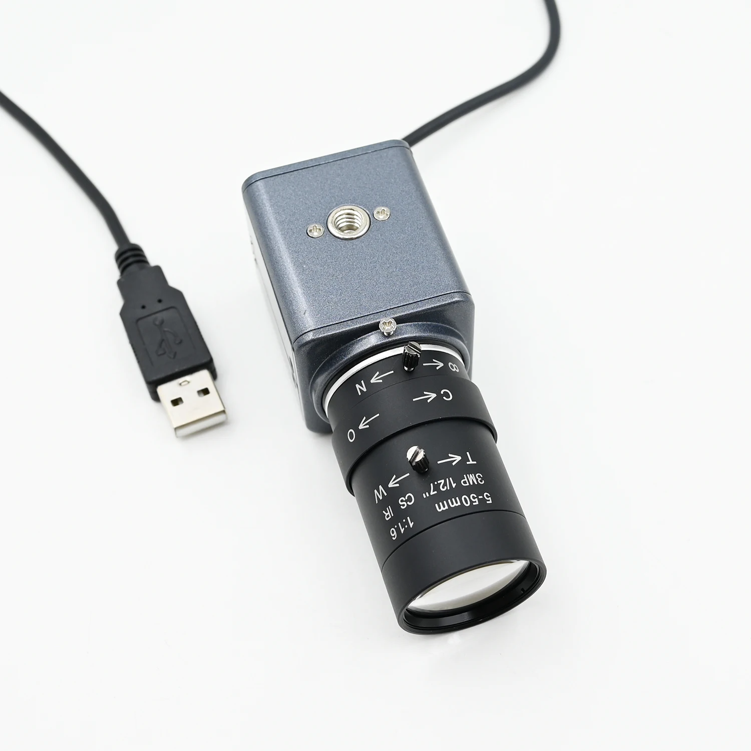 OV9281 Global Shutter, 120fps USB-camera 720p zwart-wit, hoge snelheid mini-box-webcam, met 5-50 mm 2,8-12 mm varifocale lens, 1280x720