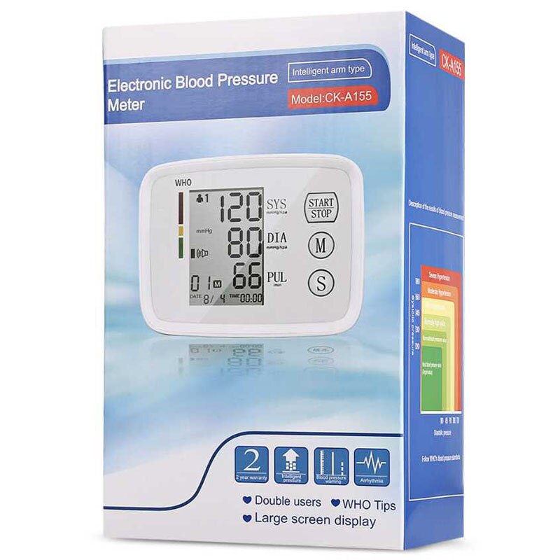 Clever Arm Blutdruck Monitor Digitale Tragbare Herz Blutdruck Meter für Sauerei Automatische blutdruckmessgerät tonometer