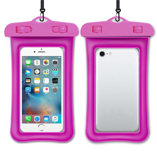 Schwimm Airbag Wasserdichte Schwimmen Tasche Telefon fallen Für iphone 13 12 Profi Max Samsung Xiaomi Redmi Hinweis 10 9 Profi huawei P30 P20 Abdeckung Fall Startseite: Rosa