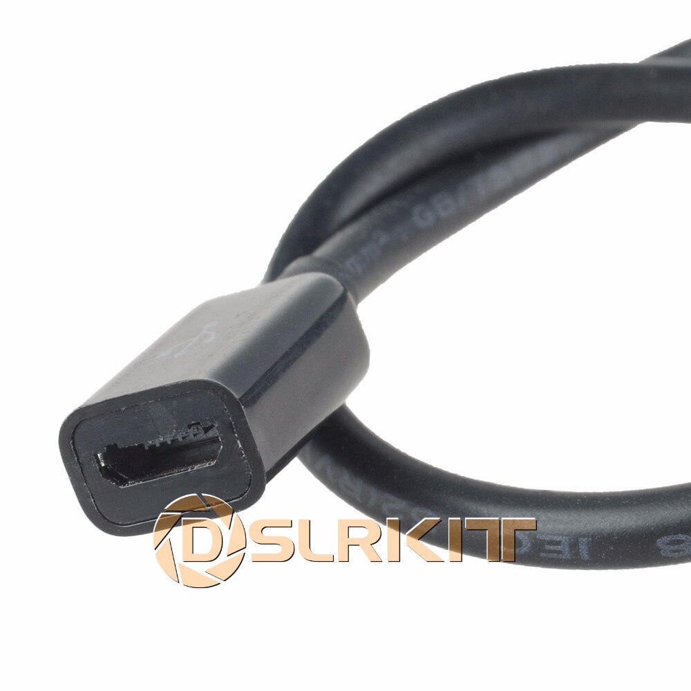 Dslrkit mikro usb hona uttag till dc hankontakt dc nätadapter kabel sladd  dc5.5 x 2.1mm