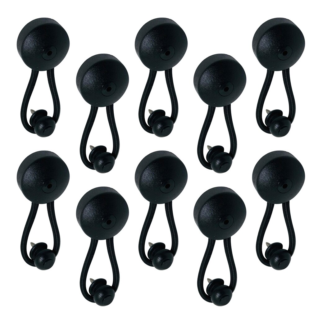 10 stk bungee chok snor clip loop loop båd lastbil tarp lærred med knop praktisk