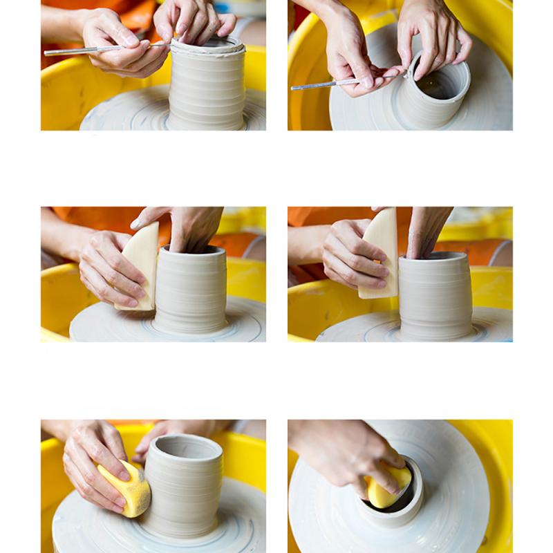 61Pcs Keramische Klei Tools Set Polymeer Klei Gereedschap Houten Aardewerk Sculpting Clay Cleaning Tool Set Dubbele Kop