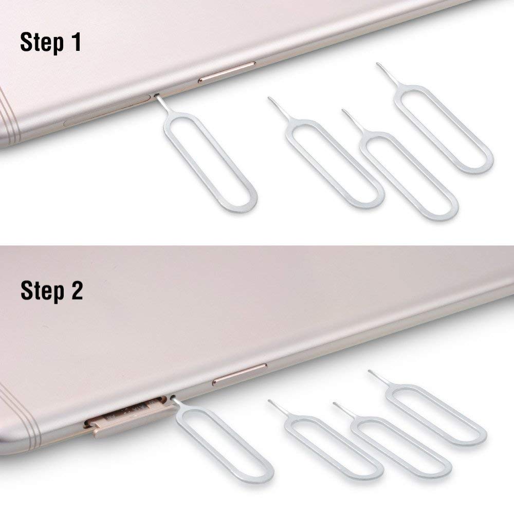 1000 stk hsmeilleur sim-kortbakke åben skub ud pin nøgle fjernelsesværktøj nåleåbner ejektor til iphone samsung simkort tilbehør