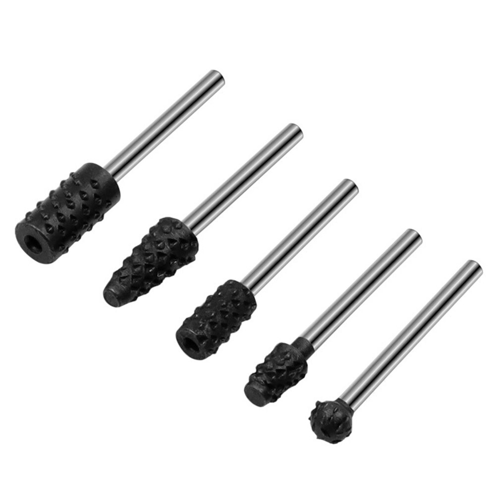 10pcs Set HSS Routing Milling Rotary File Cutter Plastic Resin Wood Carved Knife Cutter Tools Accessories with Storage Box