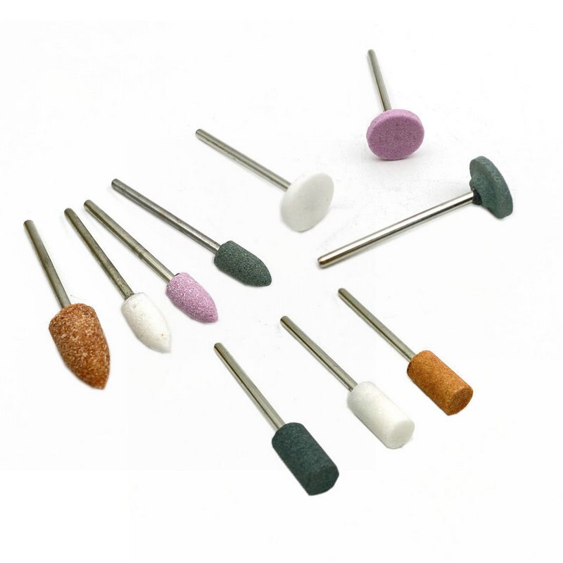 100 stk./æske assorteret dental sten slibe polermaskine bor sten negle bor bits dental lab materiale 2.35mm skaft