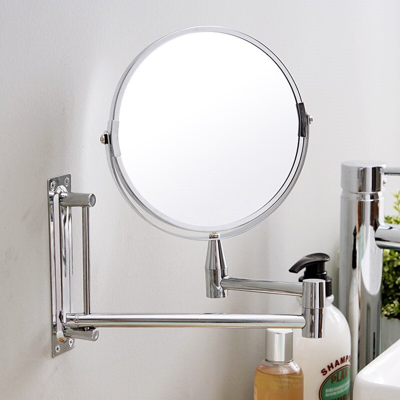 Spegel utdragbar 1 x 5x förstorande smart spegel makeup väggspeglar för vardagsrum badrum spegel skåp  wj606