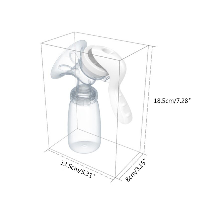 Handkolf Krachtige Baby Tepel Zuig 150Ml Voeden Melk Flessen Borsten Pompen Fles Zuigen T0099