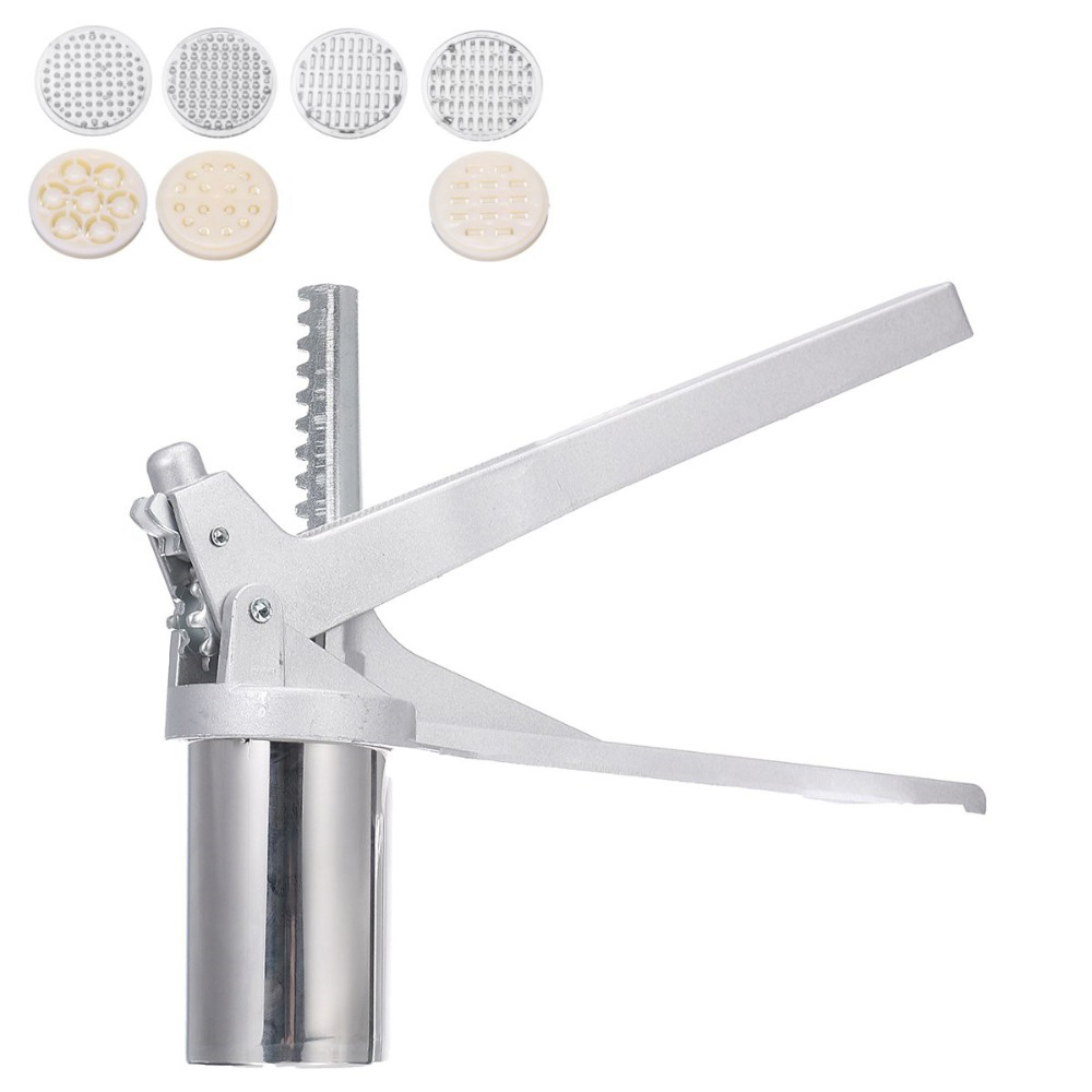 Manual Noodle Maker Press Pasta Machine Crank Cutter Fruits Juicer Cookware With 7 Pressing Noodle Moulds Making Kitchenware