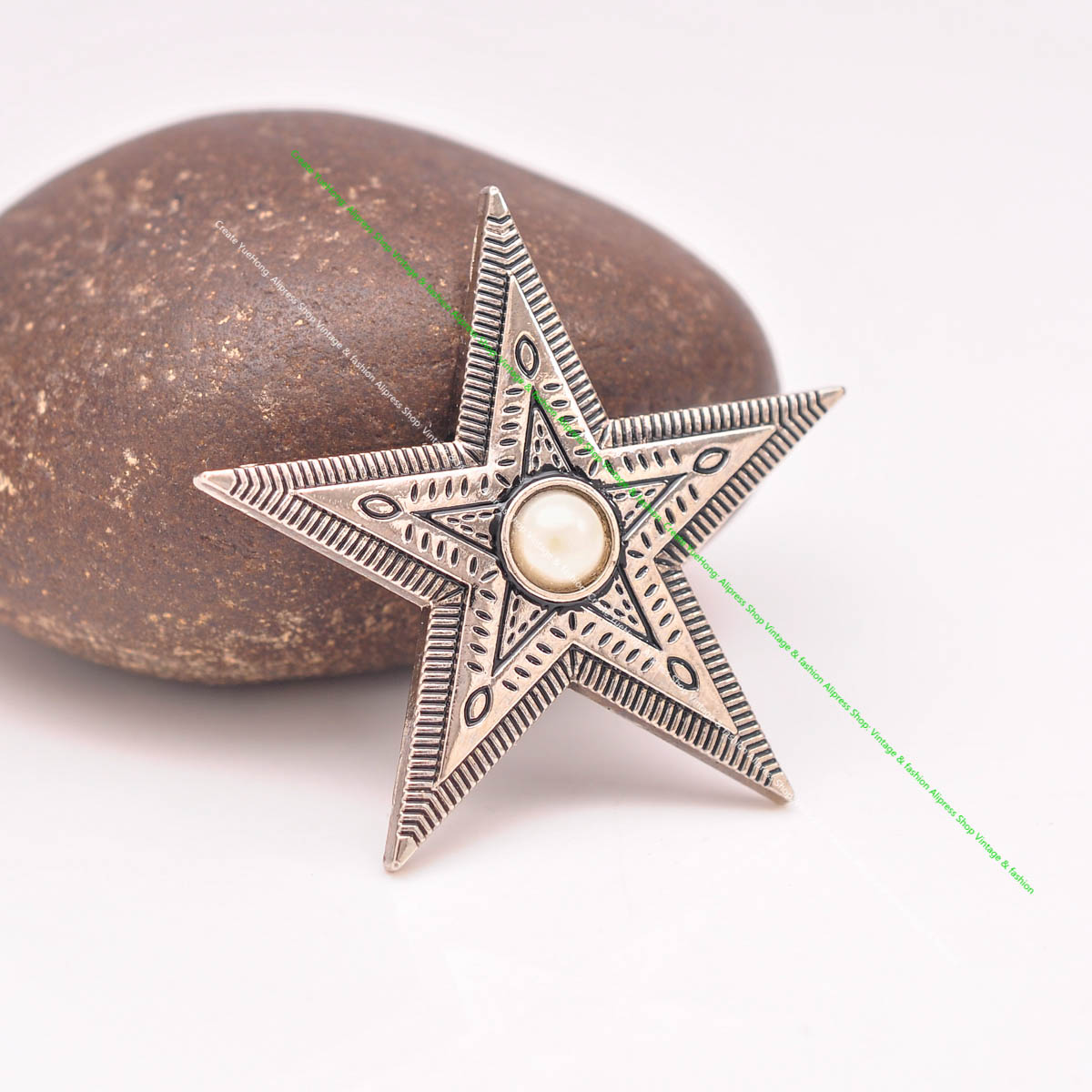 10 Stk/set Antiek Zilver Western Cowboy Bloem Ranger Ster Leathercraft Riem Zadel Accessoires Paars Bead Concho Screwback: GRIJS