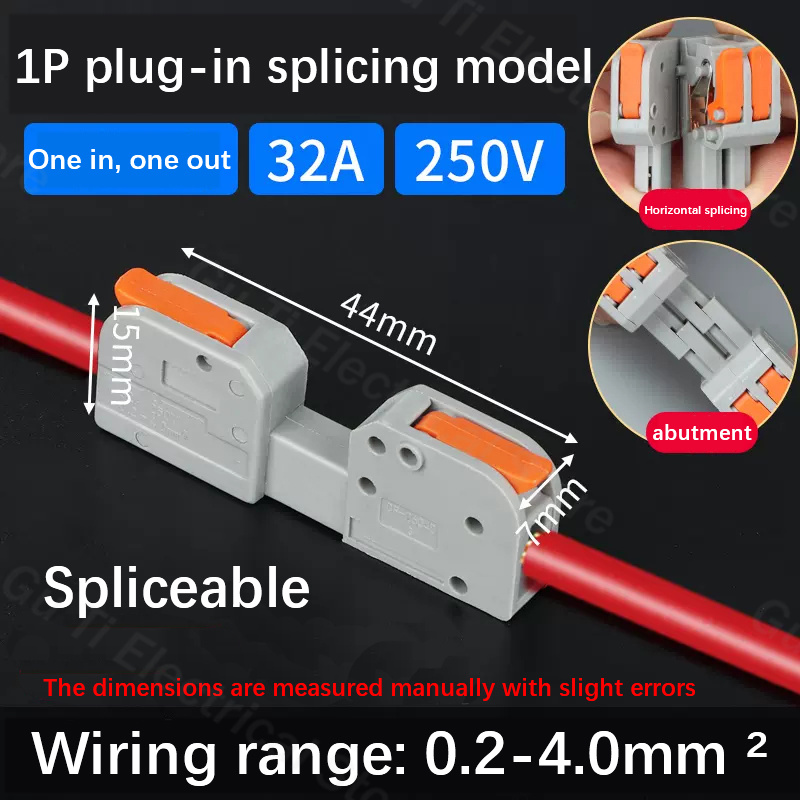 Male female docking Mini Quick Wire Connector Universal Compact Electrical Wiring Connectors Push-in Conductor Terminal Block: army green / 5-9Pcs