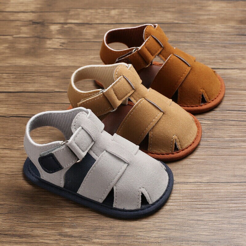 Zxp baby newborn soft crib sole læder sko pige dreng kid toddler prewalker sandaler